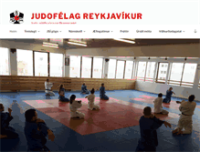 Tablet Screenshot of judo.is