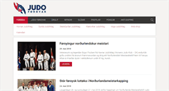 Desktop Screenshot of judo.fo
