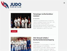Tablet Screenshot of judo.fo